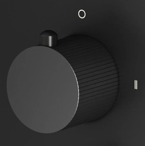 Saniclear Nero Stripes omstelknop voor inbouw thermostaatkranen (SK20989 en SK79843)