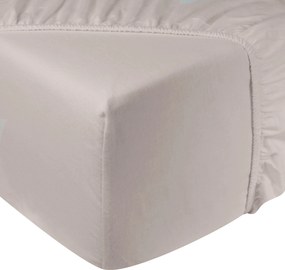 Hoeslaken Jersey – 100% katoen – 160×200 – licht beige