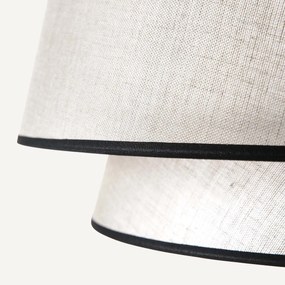 Dubbele lampenkap in linnen Epilogon