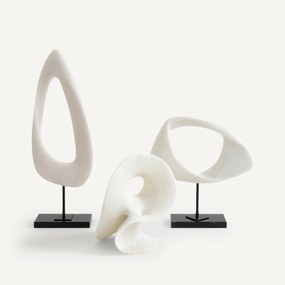 Sculptuur in polyhars H52,5 cm, Mineral