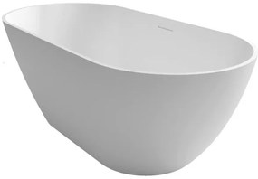 Riho Bilbao Vrijstaand Bad - 170x80cm - solid surface - incl. zitje - incl. hooofdkussen - mat wit SW241481/SW49613/SW49609