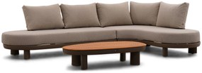 Hoek loungeset 4 personen Aluminium/Rope Taupe Santika Furniture Santika