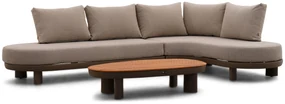 Hoek loungeset 4 personen Aluminium/Rope Taupe Santika Furniture Santika
