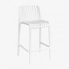 Verpakking Van 4 Wendell Polypropyleen Stapelbare Tuinstoelen Gardenia Wit & ↑65 Cm - Sklum