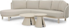 Hoek loungeset 5 personen Rope Zand/Beige  Santika Furniture Santika