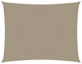 vidaXL Zonnescherm rechthoekig 3,5x5 m oxford stof taupe