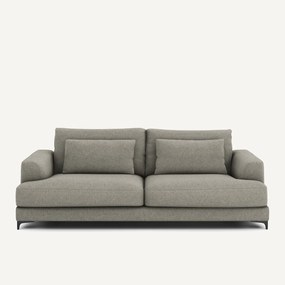 4-zits slaapbank van getextureerd linnen viscose, Marsile