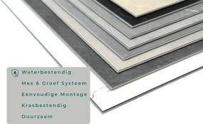SPC Wandpaneel MAT Beton Light - mes&amp;groef 60x30cm | Badkamer Wandpanelen
