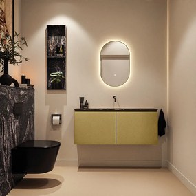 Mondiaz Ture DLux toiletmeubel 120cm oro met wastafel lava midden zonder kraangat