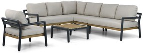 Hoek loungeset 7 personen Aluminium Grijs  Santika Furniture Santika