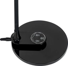 Tafel- en wandlamp zwart incl. LED met touch dimmer- Joni