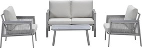 Garden Impressions Kreta loungeset 4-delig - taupe