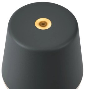 Buitenlamp met dimmer Tafellamp met dimmer antraciet incl. LED IP65 oplaadbaar met laadstation - Bass Modern IP65 Buitenverlichting Lamp