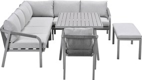 Garden Impressions Tarera lounge dining set 7-delig - taupe
