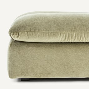 Modulaire voetensteun in linnen fluweel, GIULIANO