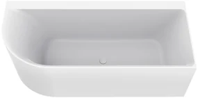 Mueller Relax hoekbad rechts 170x75cm met waste glans wit