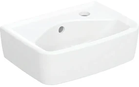 Geberit Bastia Fontein Square - 35x25cm - kraangat - overloop - wit 502.661.01.1