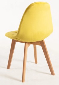 Set 4 Kelen Fluwelen Stoelen