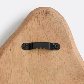 Decoratieve wandvaas, mangohout, 22 cm hoog, Nalya