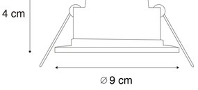 Set van 12 inbouwspots wit incl. LED dim to warm 7W IP65 - Blanca Modern IP65 rond Binnenverlichting Lamp