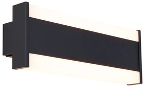 Buitenlamp Moderne wandlamp zwart 30cm incl. LED CCT IP54 - Vanya Modern IP54 Buitenverlichting