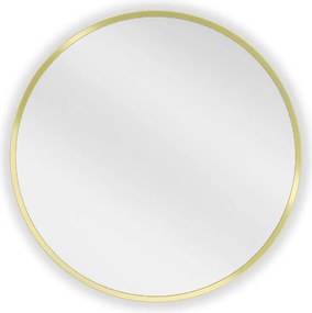 Mexen Loft badkamer spiegel rond 50 cm, gouden frame - 9850-050-050-000-50