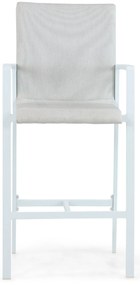 Barstoel Aluminium/textileen Wit Lifestyle Garden Furniture Rome