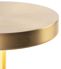 Moderne tafellamp met dimmer brons incl. LED - Disco Modern rond Binnenverlichting Lamp