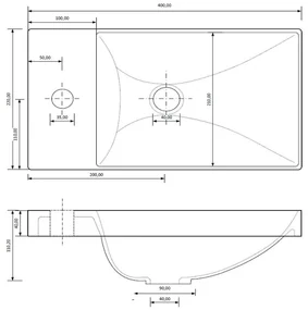 Sanigoods Minimo toiletmeubel 40cm mat wit met matzwarte fontein met kraangat