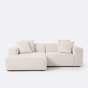 Linker hoekbank, ribfluweel, Liora