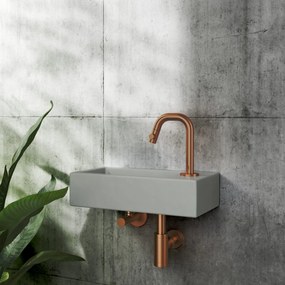 Clou Flush 3 keramische fontein 36cm met kraangat rechts grijs mat