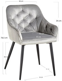 Salle Fluwelen Stoel