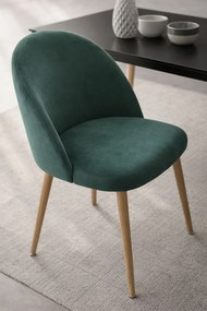 Set 4 fluwelen Vint Stoelen