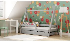 Kinderen Blauw Montessori Tipi Bed - Anadi voor Kinderen Kinderen Peuter Junior 5059914004616 Children's Beds Home, 180x80, Nee, Matras van schuim/lat