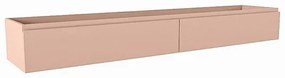 Mondiaz FOGE wastafelonderkast - 200x41x25cm - 2 lades - uitsparing midden - softclose - Rosee M44273Rosee