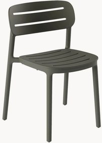 Set van 4 tuin stoelen Croisette, stapelbaar