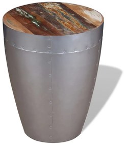 vidaXL Kruk luchtvaartstijl massief gerecycled hout