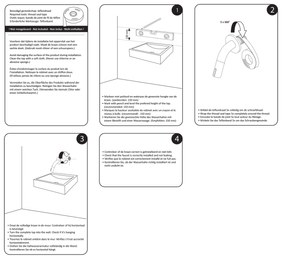 Differnz inbouw fonteinkraan mat wit