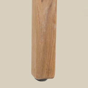Eiken Eetkamerstoel Met Armleuningen Beige