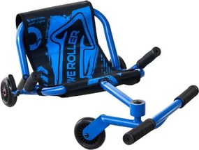 VEVOR Fun Vehicle met zigzagaandrijving, 68 kg draagvermogen, blauw, driewieler voor kinderen vanaf 4 jaar, metalen frame en 400D Oxford-stof, kleurrijke LED-verlichte wielen, in 3 standen verstelbare lengte, met remhendel.