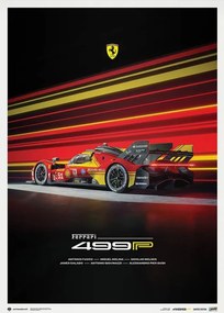 Kunstdruk Ferrari 499P - 2024