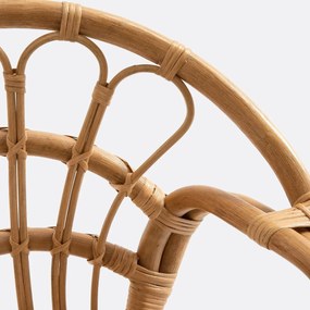 Kinder fauteuil vintage in rotan, Malu