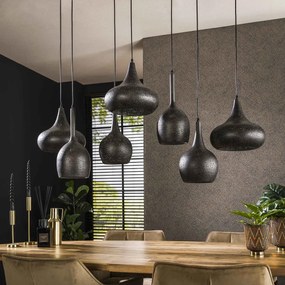 Speelse Hanglamp Zwart Metaal