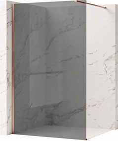 Walk-in douchewand Rea Flexi Grey / Brush Copper 110
