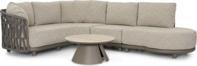 Loungeset tuin 6 personen Rope Taupe  Santika Furniture Santika