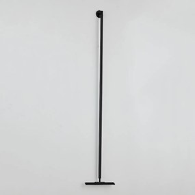 Saniclear Nero badkamer vloerwisser 125cm mat zwart