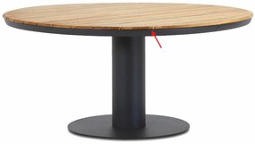 Tuinset Ronde Tuintafel 6 personen 160 cm Aluminium/textileen Grijs  Lifestyle Garden Furniture Fiora/Salerno