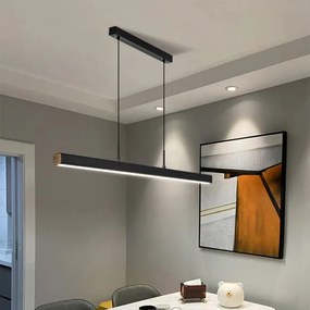 Hangende plafondlamp APP1447-CP BLACK 80cm