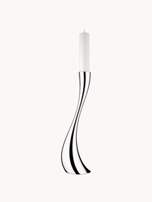 Edelstalen kaarshouder Cobra in organische vorm, H 60 cm