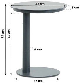 Bistroset 2 personen  Aluminium/rope Grijs Santika Furniture Santika